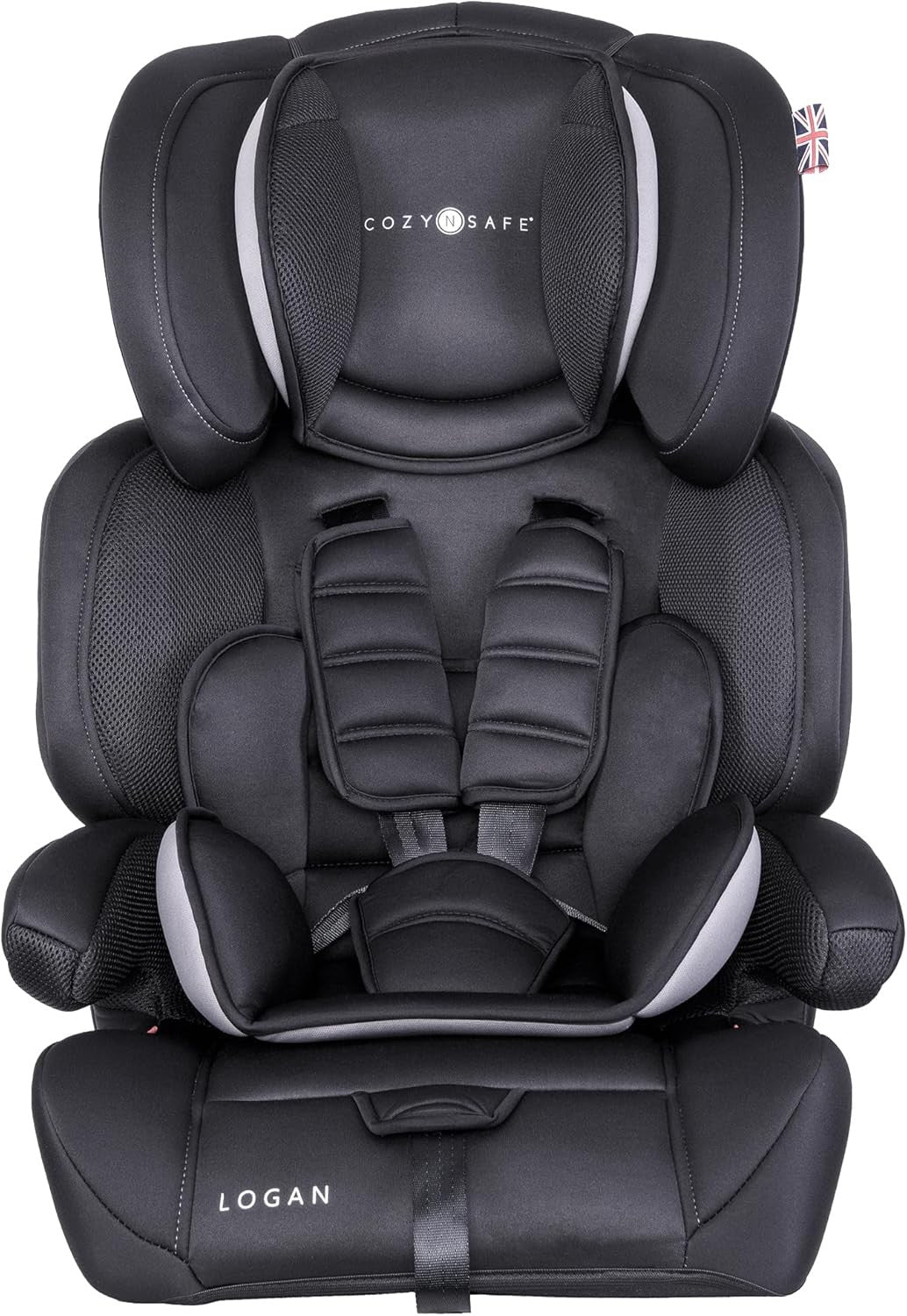 Group 1/2/3 Child Car Seat 5-Point Harness 9–36kg Adjustable Headrest