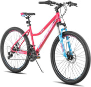 26" Women's Mountain Bike 21-Speed Dual Disc Brakes Front Suspension