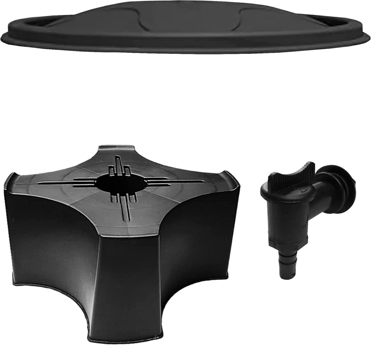 210L Garden Water Butt Kit With Tap & Stand Rain Collector Grey