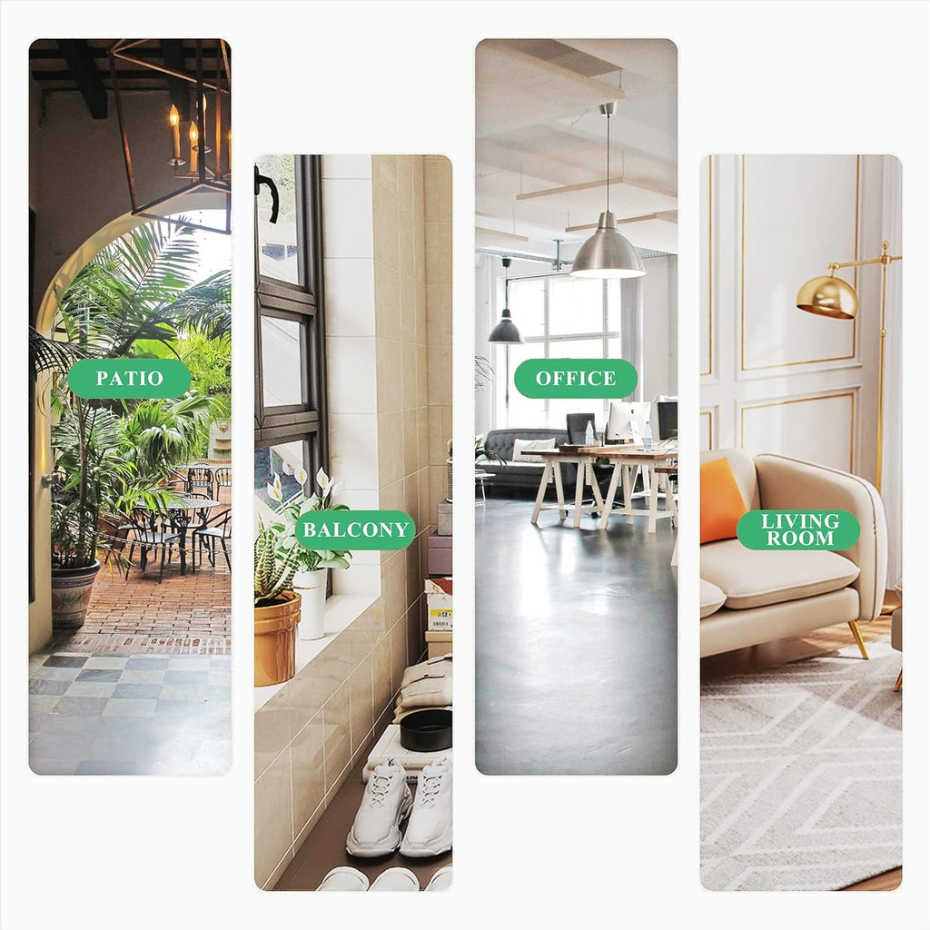 46" Tall 3 Tier Black Metal Plant Stand Indoor Modern Flower Pot Shelf