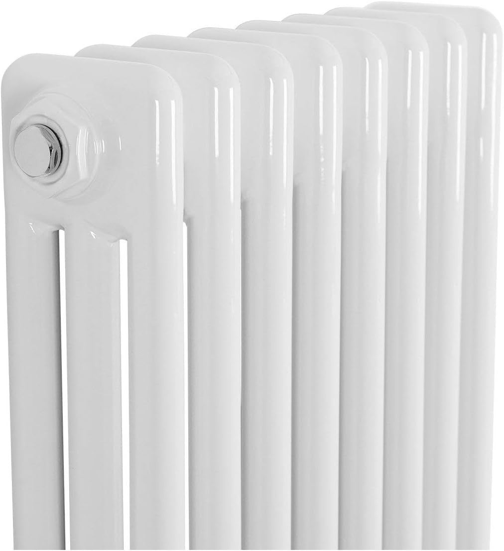 White Triple Column Vertical Radiator 1500x380mm Bathroom