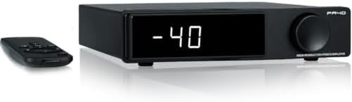PA40 Class D Stereo Amplifier 165Wx2 EQ Bass Treble Remote