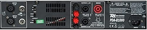PDA-B1000 1000W Stereo Power Amplifier Bridged XLR TRS LCD Rack Mount