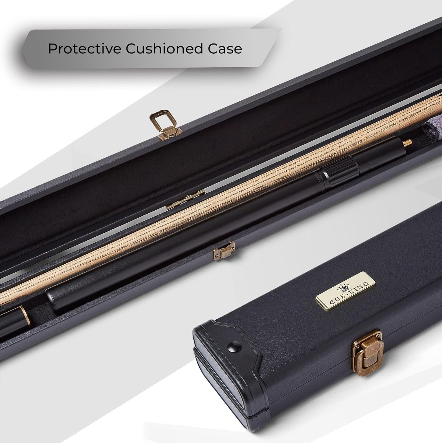 Handmade 57in Snooker Pool Cue 19oz 3/4 Joint 9.5mm Tip Case