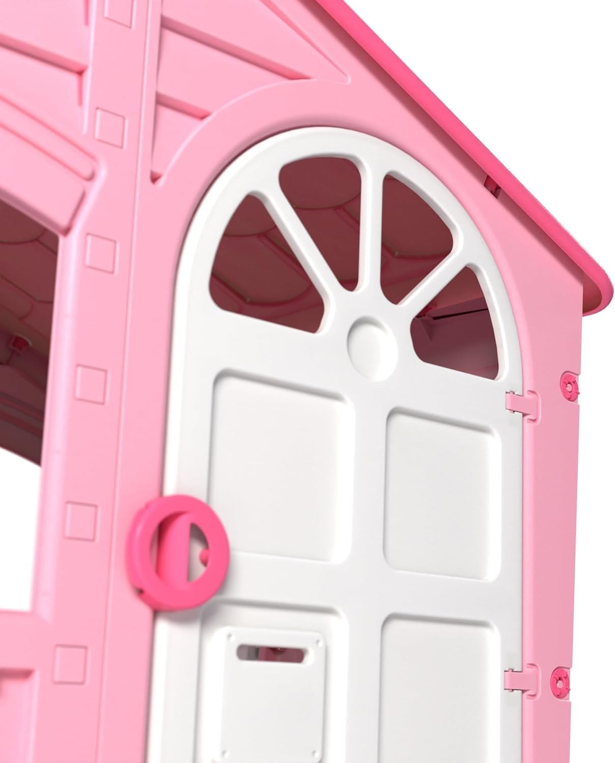 Kids Plastic Playhouse Pink Indoor Outdoor Garden House Ages 2+