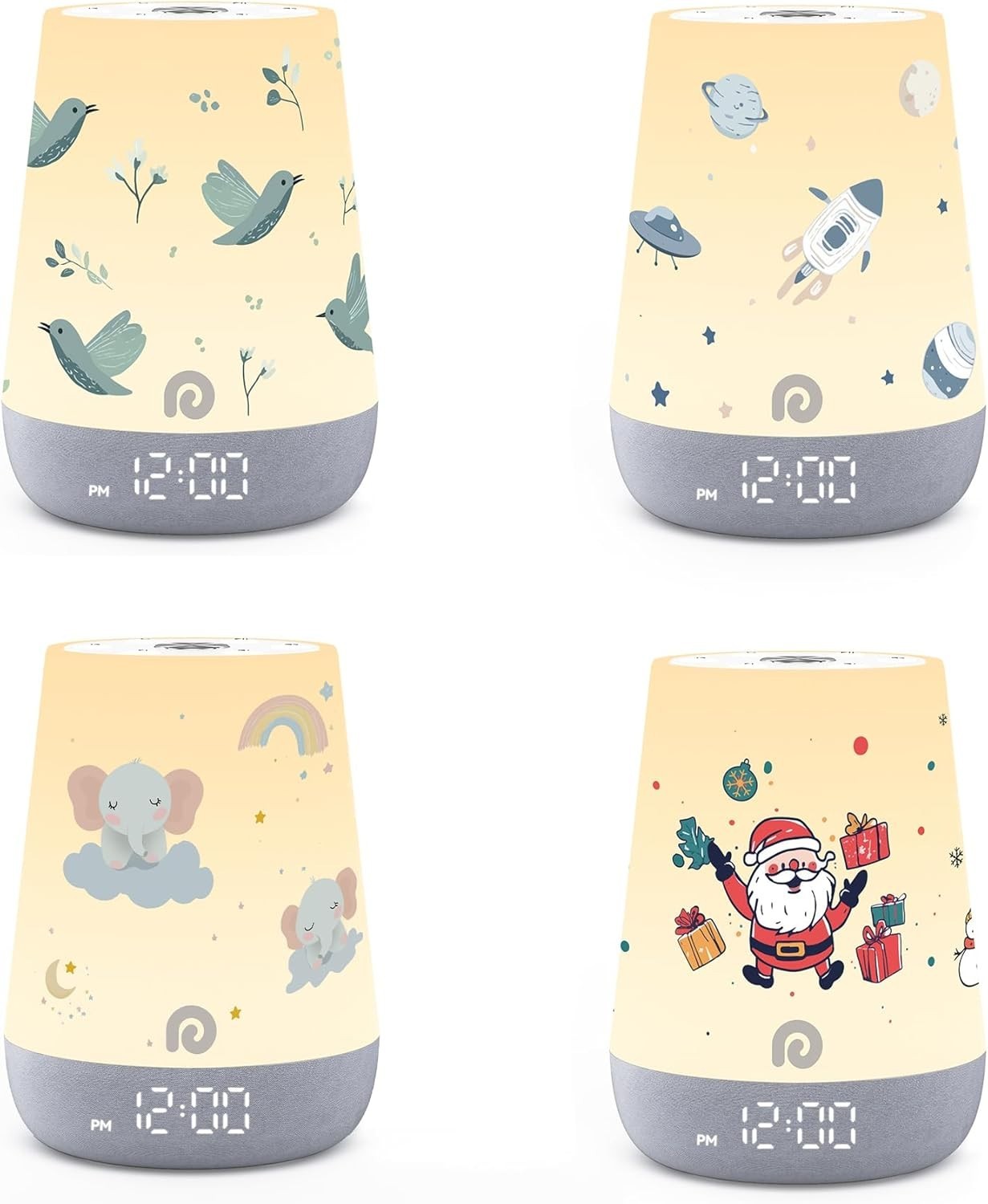 Baby Sleep Trainer Clock White Noise Machine with 34 Sounds & Nightlight