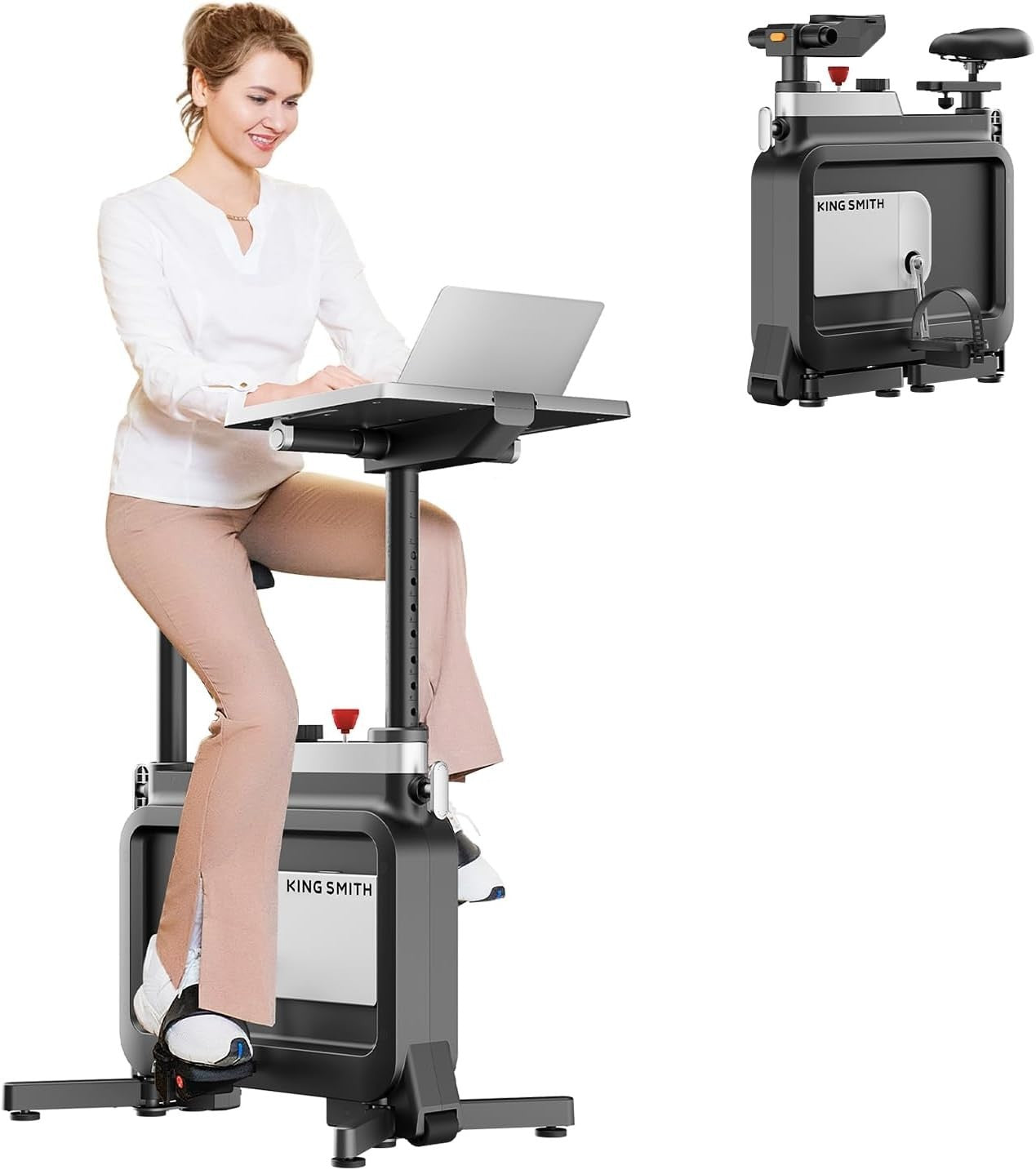 6-in-1 Folding Exercise Bike Under Desk Bike Magnetic Resistance Portable