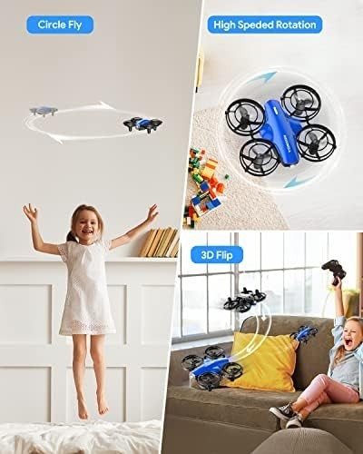 Kids Mini RC Drone with 3D Flips, Battle Mode, Headless & Long Flight