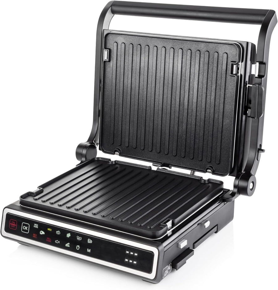 Electric Grill 32x37x17cm Non-Stick Dual Plates Panini Toastie Waffle