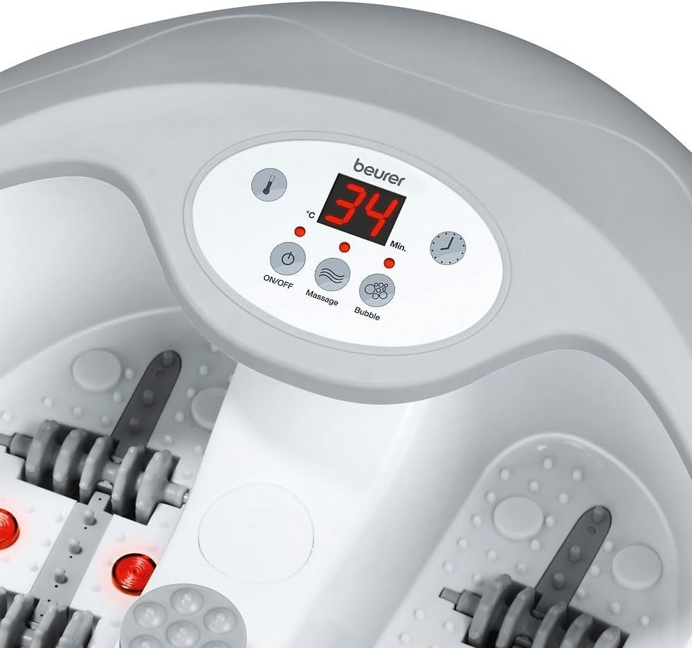 Heated Foot Spa with Massage Bubble Infrared & Magnetic Therapy Pedicure