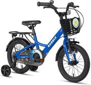 12 Inch Kids Bike with Basket Stabilisers Rear Rack Bicycle Age 3-5