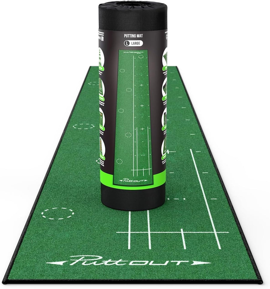 Large Golf Putting Mat Indoor Practice Trainer Alignment Lines Home Office