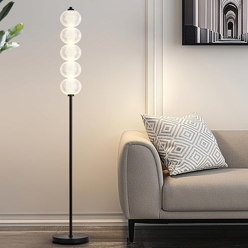 LED Floor Lamp Black 2400LM Bright Standing Light 3 Colour Temperatures
