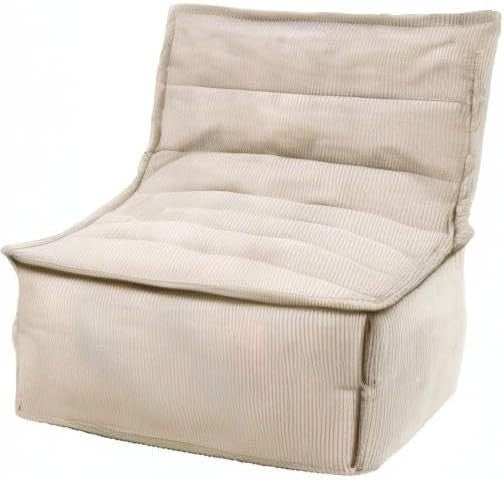 5pc Grey Cord Bean Bag Sofa Set | Large Lounge Chair Seating for Adults