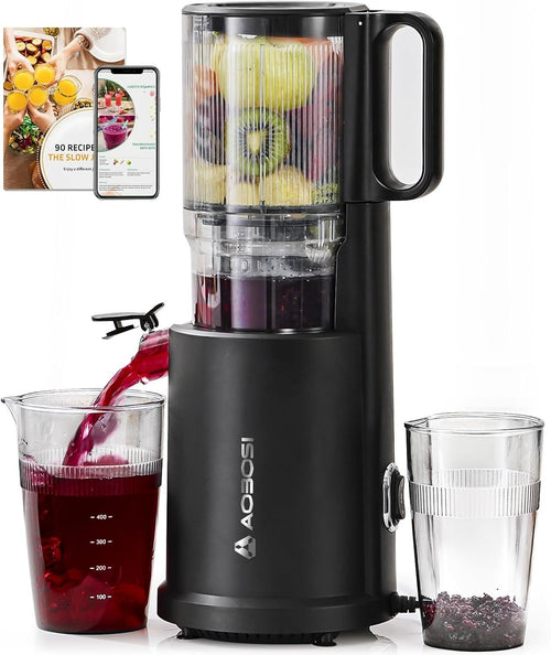 Cold Press Juicer 135mm Wide Chute Whole Fruit Slow 200W High Yield Safe