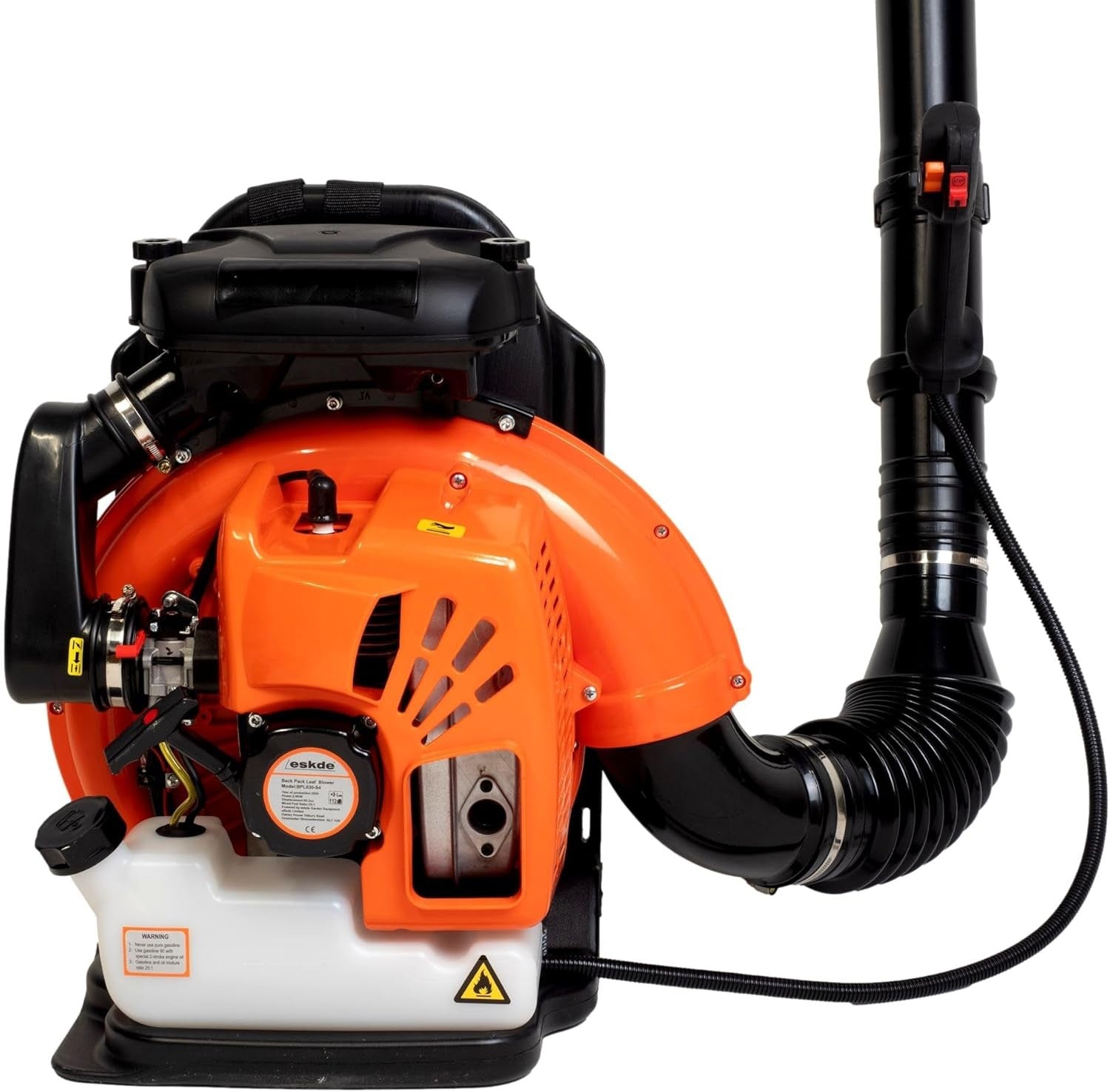 Petrol Backpack Leaf Blower 63cc 2-Stroke High Power Turbo Nozzle