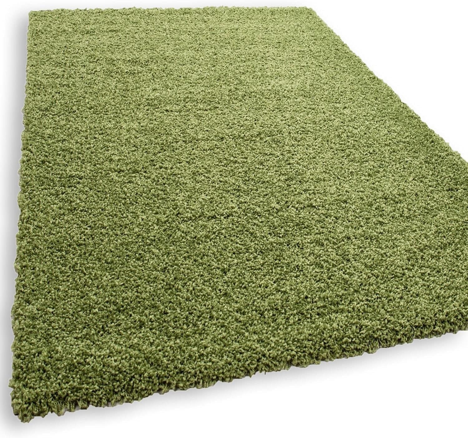 Extra Large Shaggy Rug 160x230cm 5cm Thick Soft High Pile Green Carpet