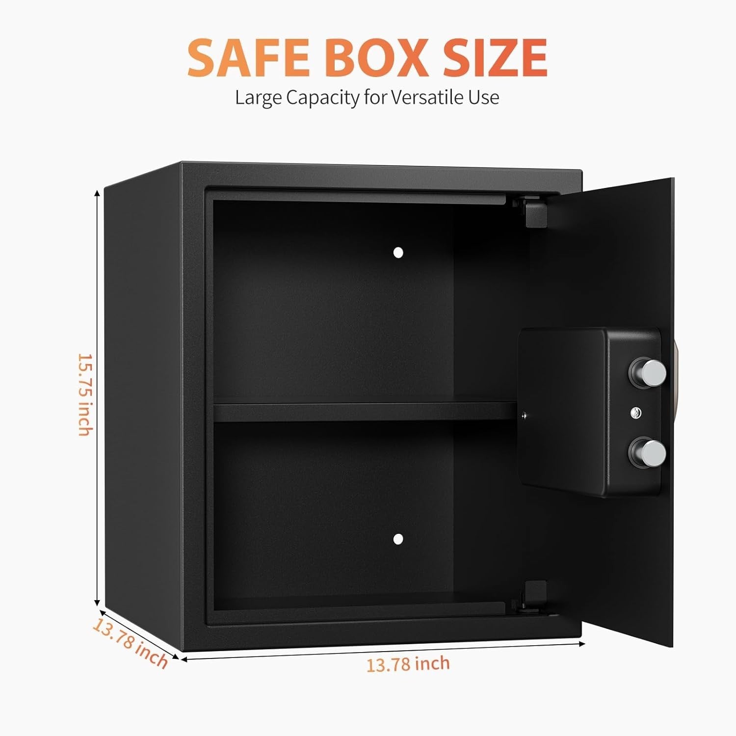43L Digital Safe Box Fireproof Security Cabinet with Keypad Lock