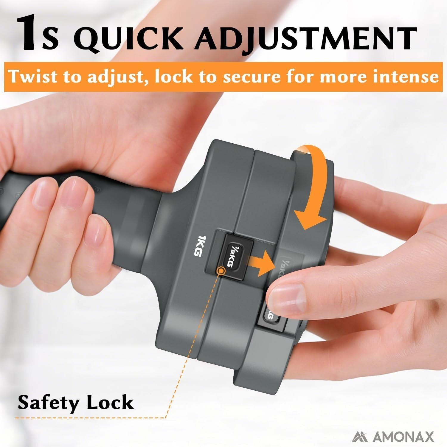 Adjustable Dumbbells Pair 1–5kg Quick Lock TPU Grip Space-Saving Home Gym