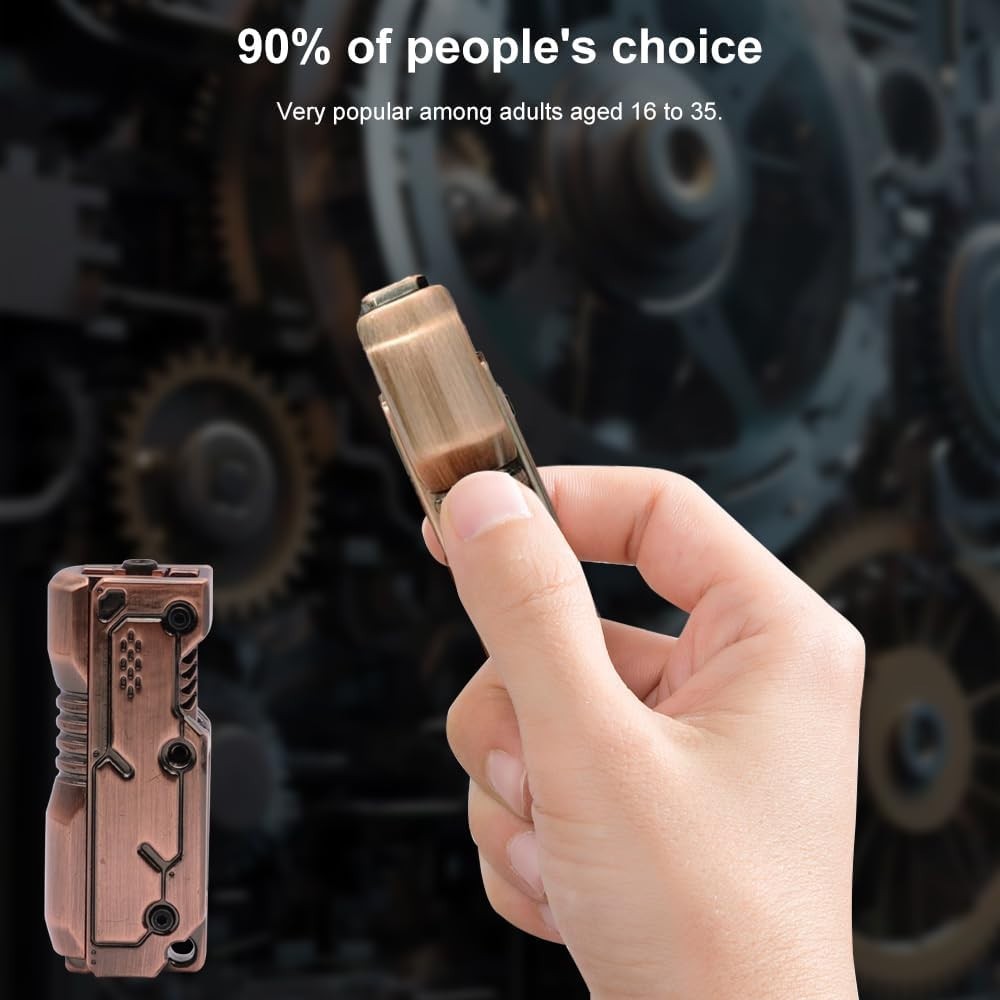 Metal Magnetic Fidget Slider Stress Relief ADHD Pocket EDC Toy