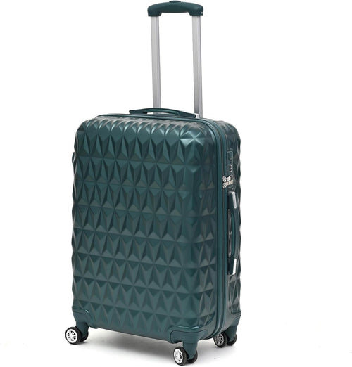 24 Inch ABS Check In Suitcase Lightweight Hard Shell Spinner Wheels