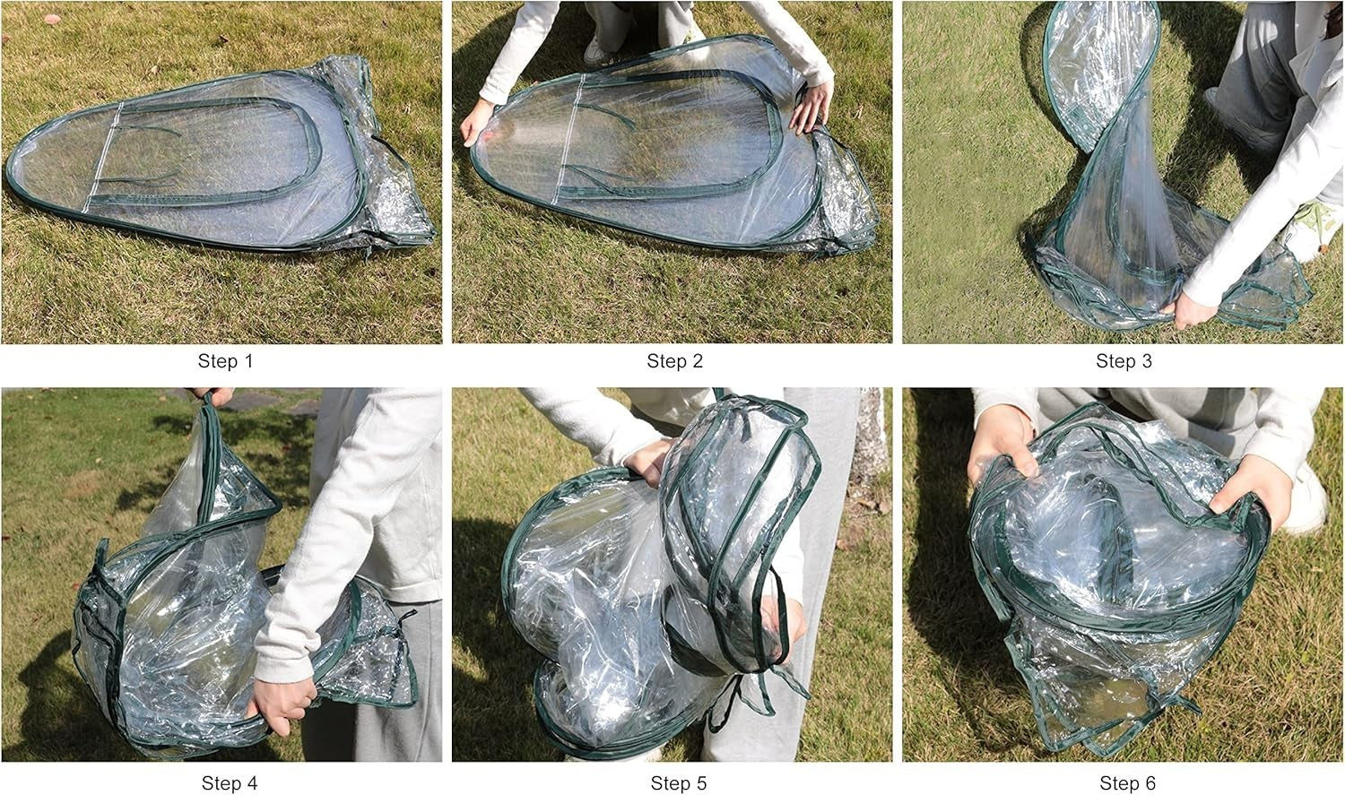 Portable Pop-Up Mini Greenhouse Waterproof UV Protected Plant Shelter