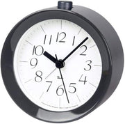 Minimalist Wooden Alarm Clock Silent Quartz Bedside Desk Clock Grey