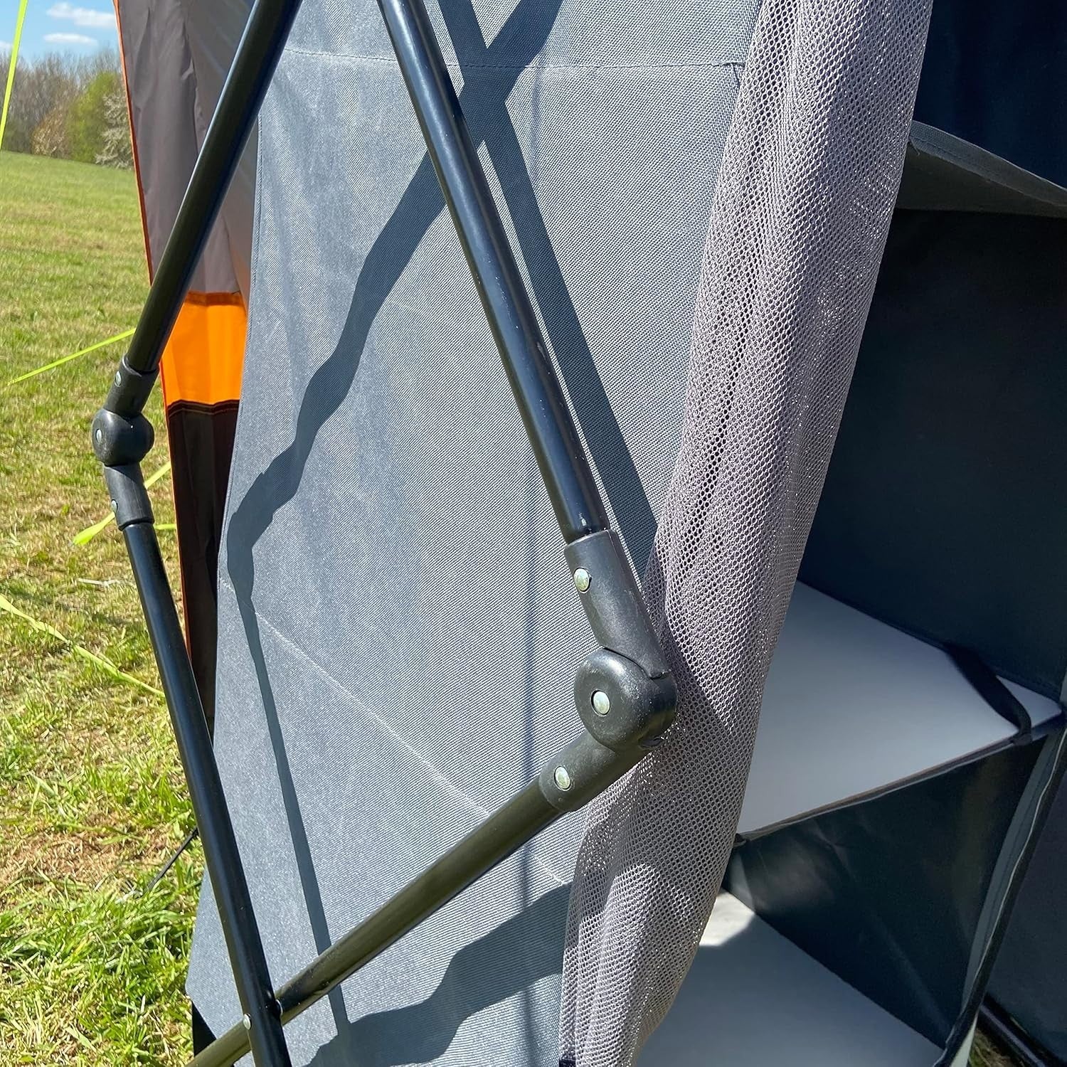 Camping Kitchen Cupboard Unit Foldable Storage Rack BBQ Picnic Stand