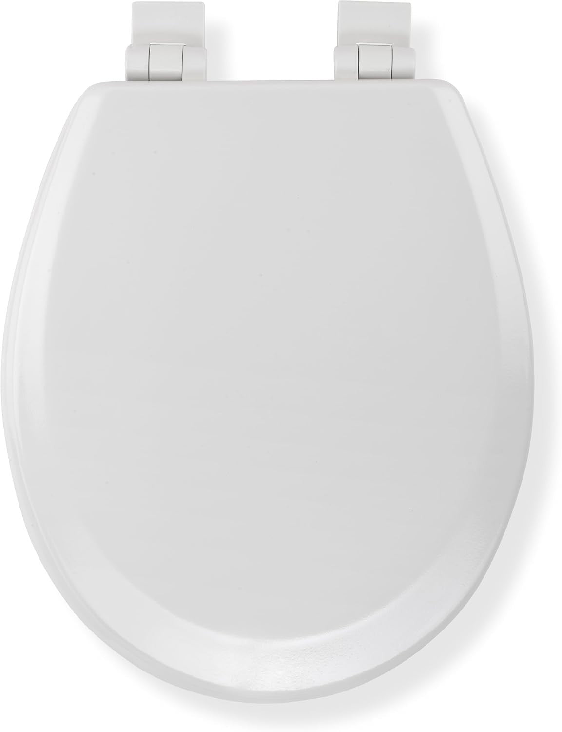 Carron Wooden Toilet Seat White Oval Soft Close Antibacterial Hinges