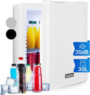 Compact 30L White Mini Fridge Tabletop Cooler for Home Office Room