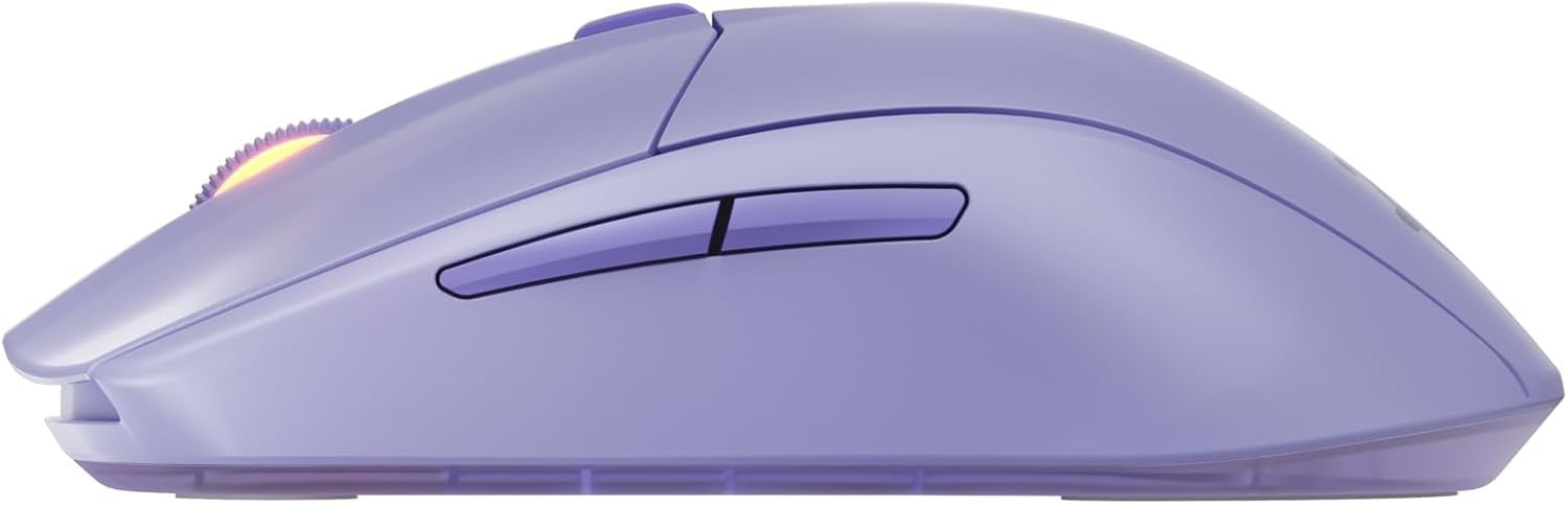 Wireless Gaming Mouse 18000 DPI Bluetooth 2.4GHz 60M Click Lavender