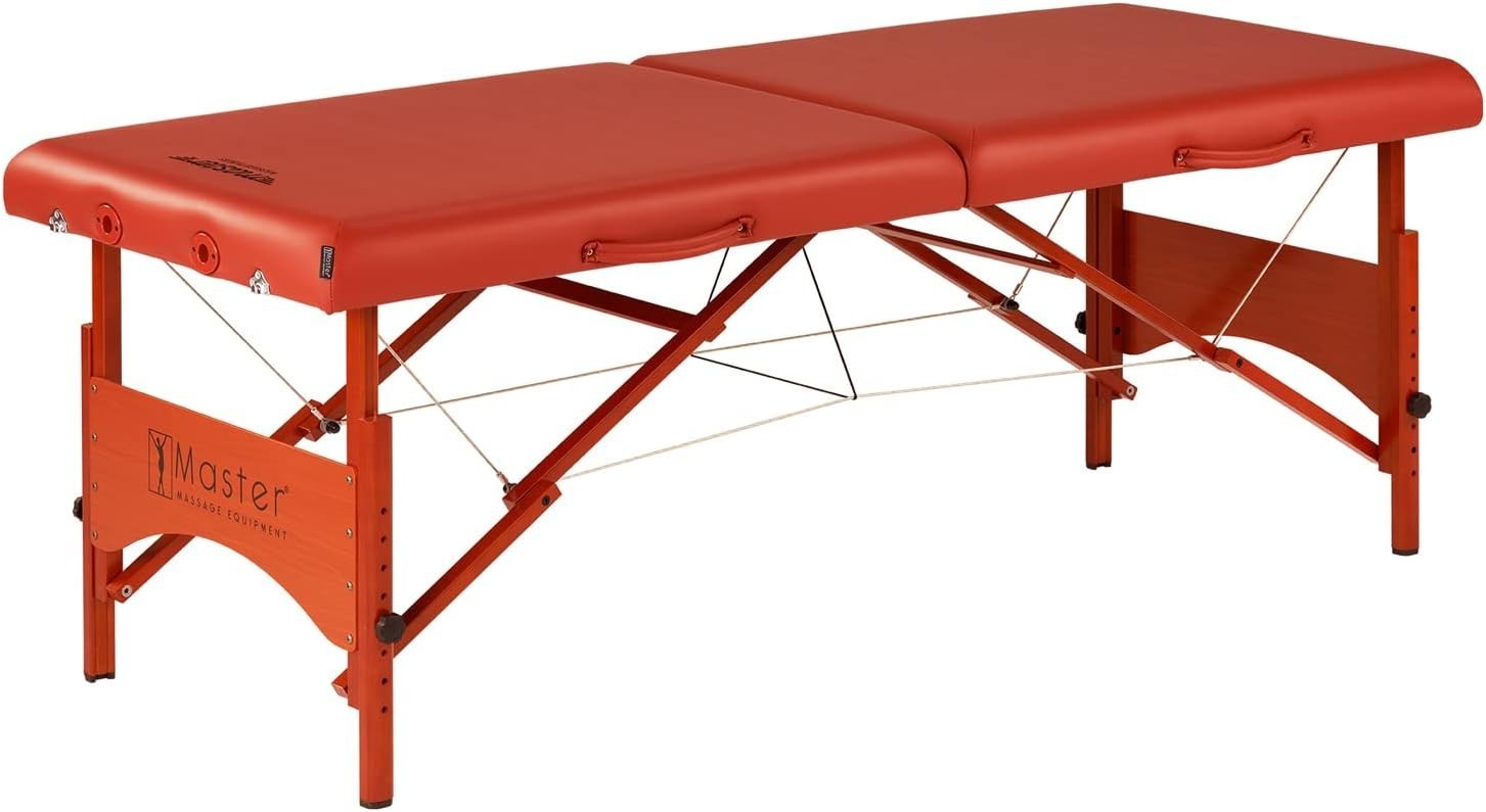 71cm Portable Massage Table Lightweight Spa Bed Folding Therapy Couch Cinnamon