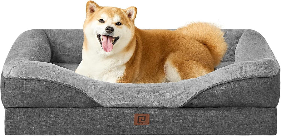 Large Orthopedic Memory Foam Dog Bed Waterproof Sofa 91x68x17cm