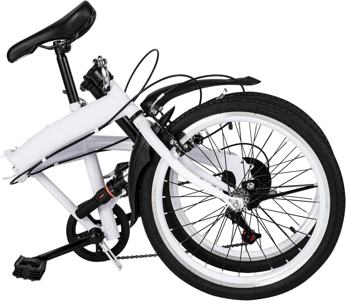 20" Folding Bike 6 Speed Lightweight Commuter Bicycle Adult Kids