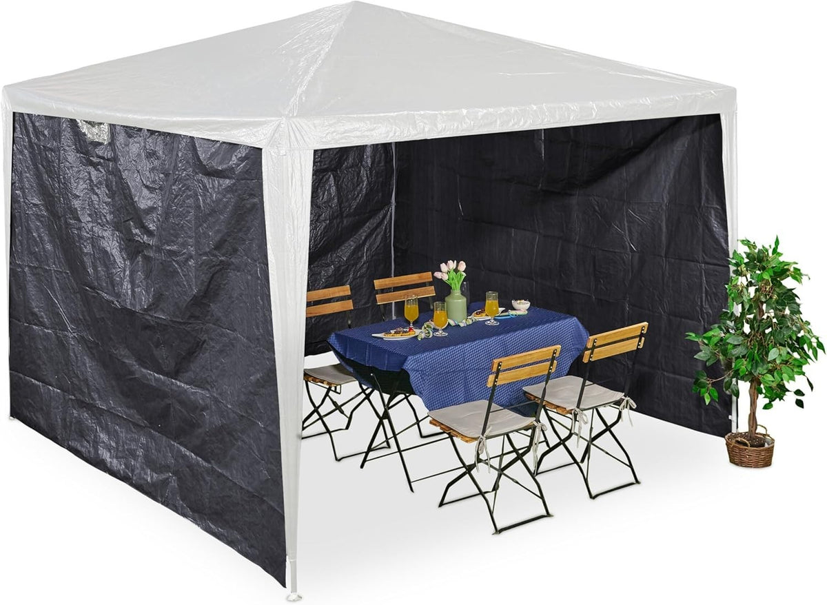3x Gazebo Side Panels 2x3m Waterproof Windproof Tent Walls Grey