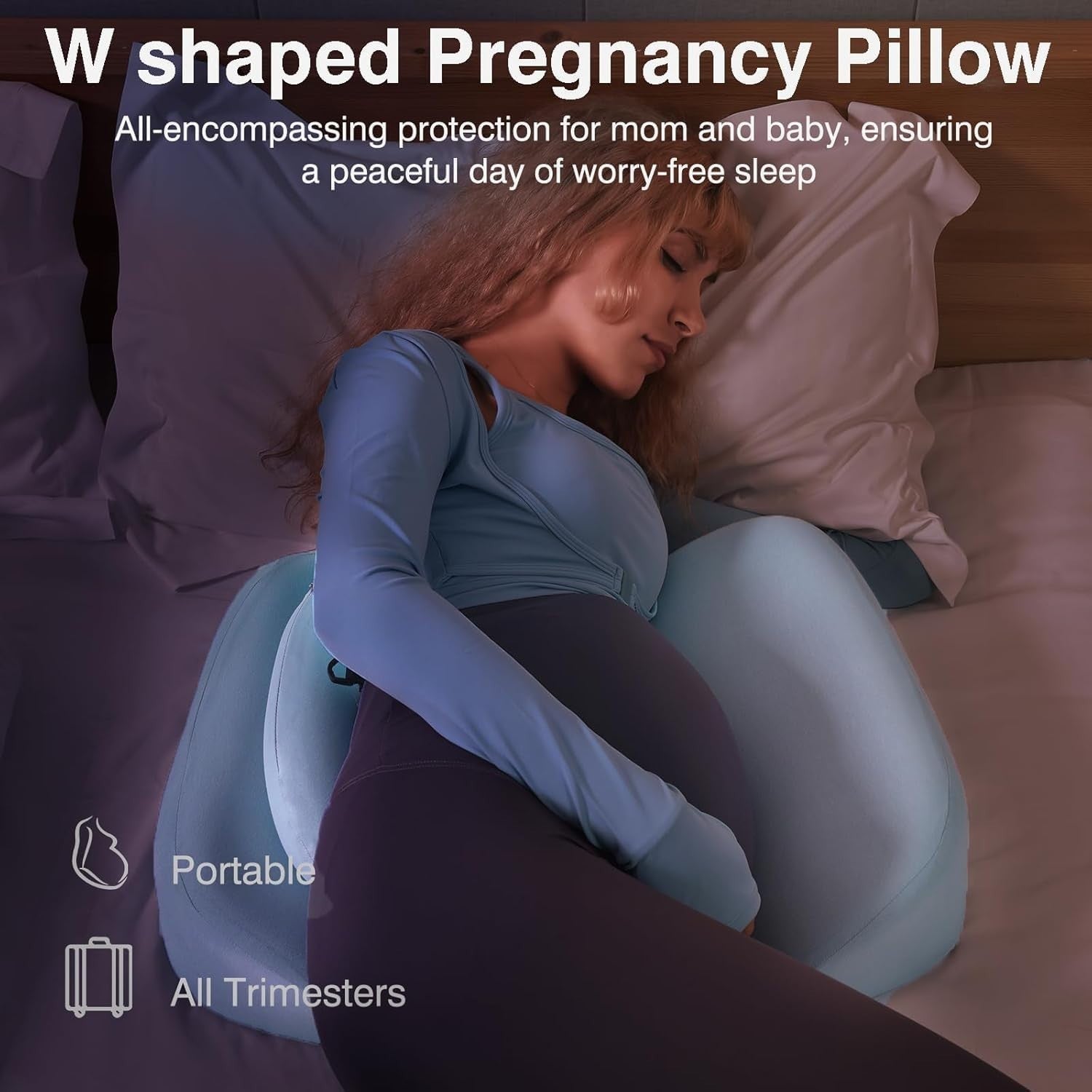 Pregnancy Pillow U Shape Memory Foam Maternity Support Body Sleeping Pillow