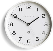 Silent Modern Wall Clock White 37cm Minimalist Decor Kitchen Home