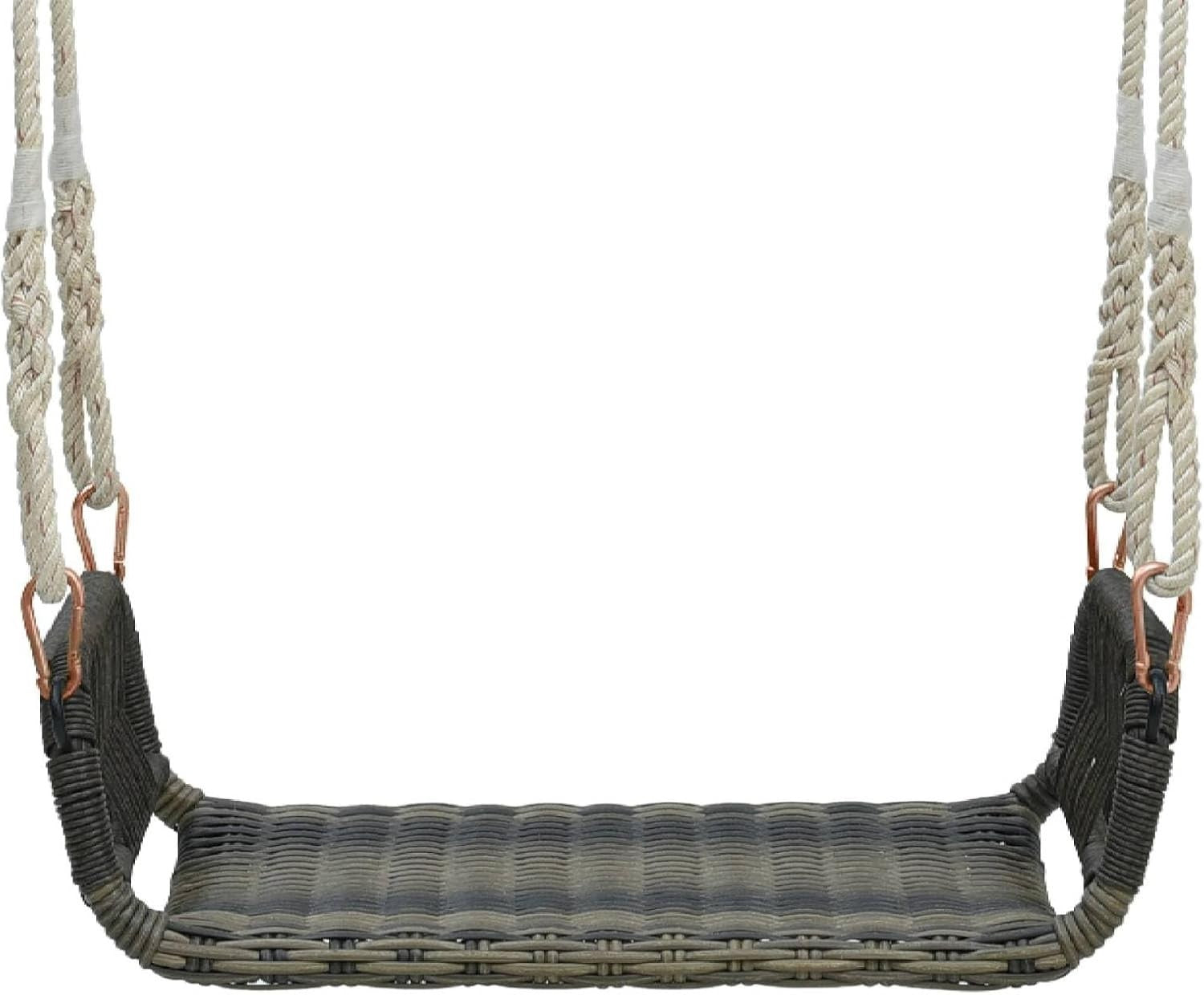 Outdoor Rattan Hanging Swing Chair Seat Patio Balcony Porch Rope Swing