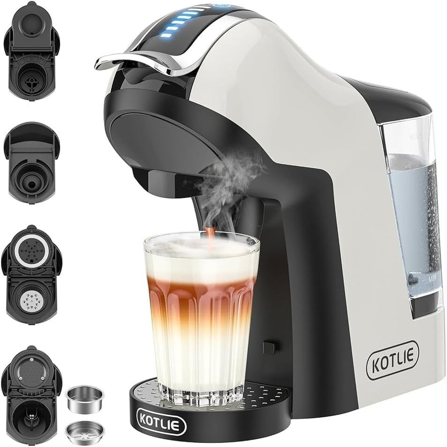 19-Bar Multi-Capsule Coffee Machine 5in1 | Latte Espresso Maker | 1400W | Large