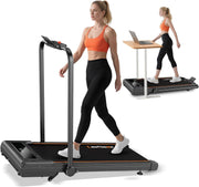 Foldable 12% Incline Treadmill 0.8-12km/h 3HP Quiet Home/Office Gym