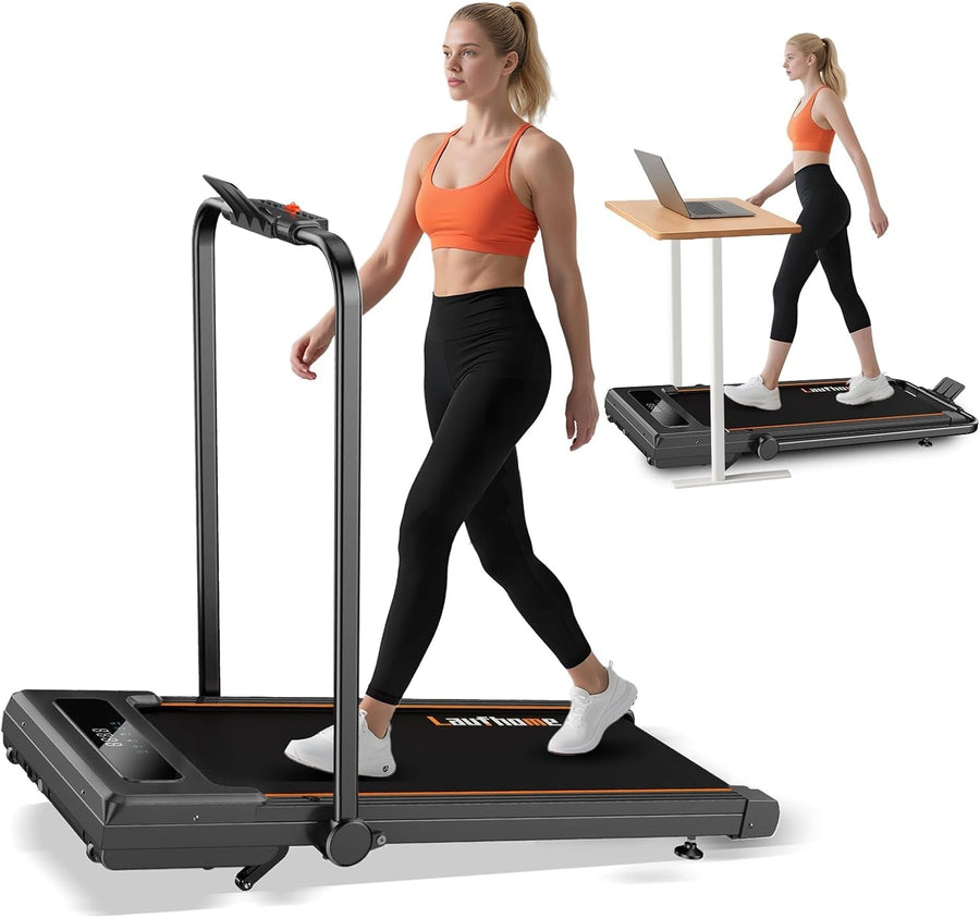 Foldable 12% Incline Treadmill 0.8-12km/h 3HP Quiet Home/Office Gym