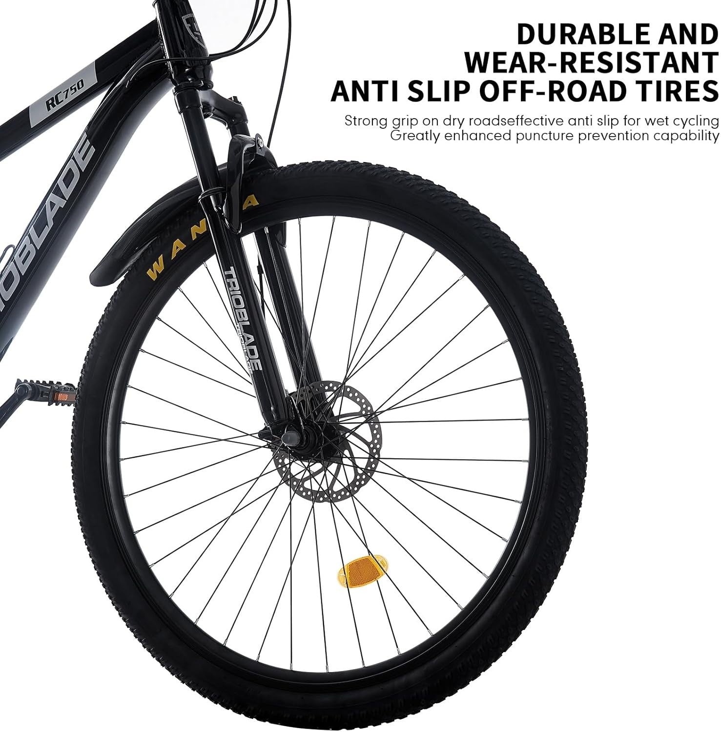 27.5" Mountain Bike 21-Speed Aluminum Frame Front Suspension Disc Brakes