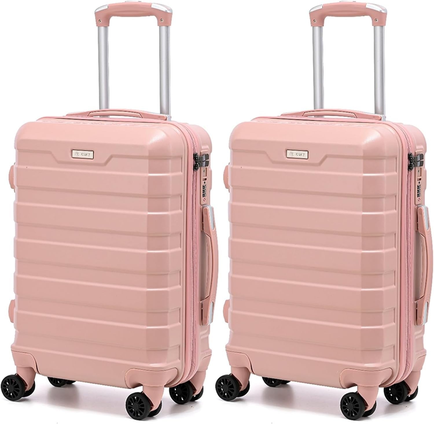 2x Cabin 20'' Hard Shell Suitcases Lightweight PC Spinner Wheels TSA