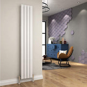 Designer Vertical Radiator White 1800x300mm Double Panel Central Heating