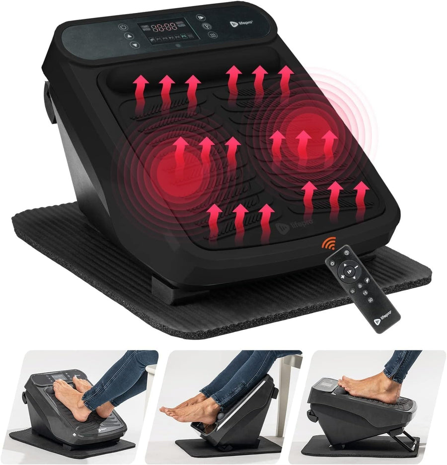 Heated Foot & Calf Massager for Neuropathy Pain Relief Vibration Therapy