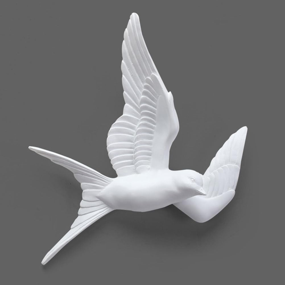 3D Swallow Bird Wall Art Set Nordic Metal Decor 11.8x7.1in