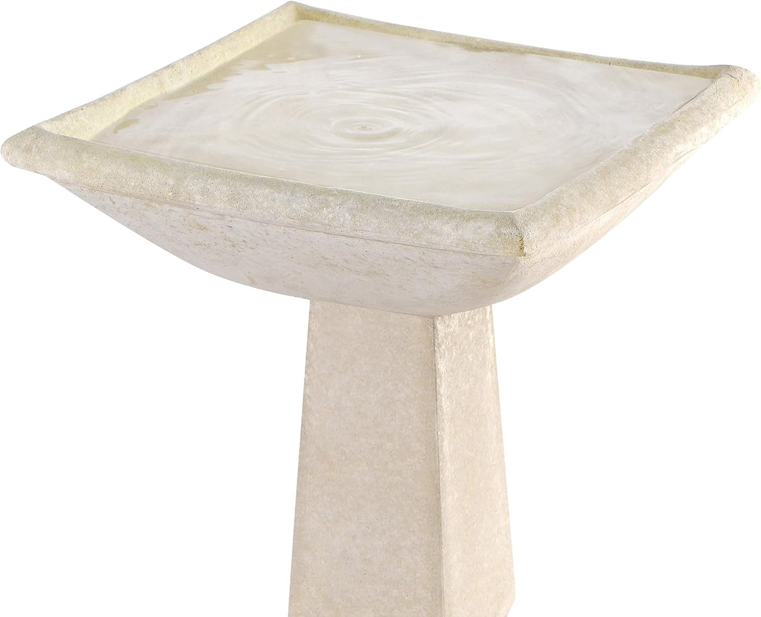 Selbourne 52cm Stone Bird Bath | Tall Free Standing Garden Ornament Decor