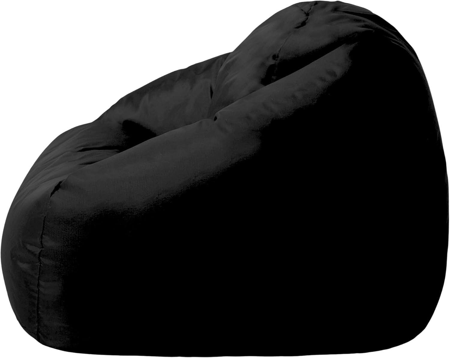 Kids Bean Bag Chair Large Water-Resistant Indoor Outdoor Seat Black