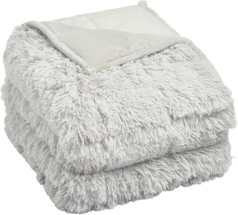 Weighted Blanket 6kg Fleece Throw Single Bed Adults Anxiety Relief