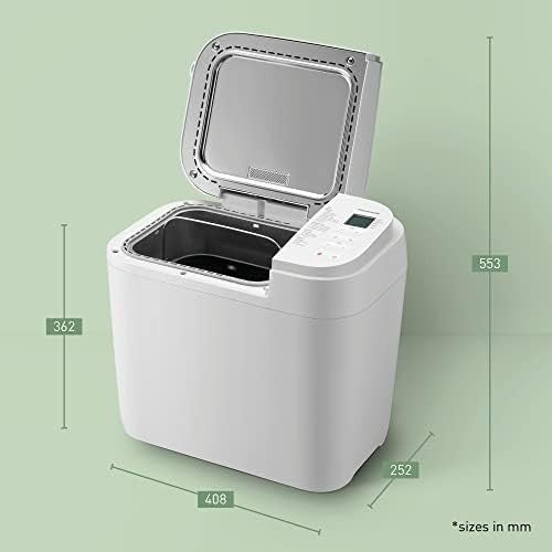 Automatic Bread Maker 21 Programs Gluten-Free Dual Sensors White 600g